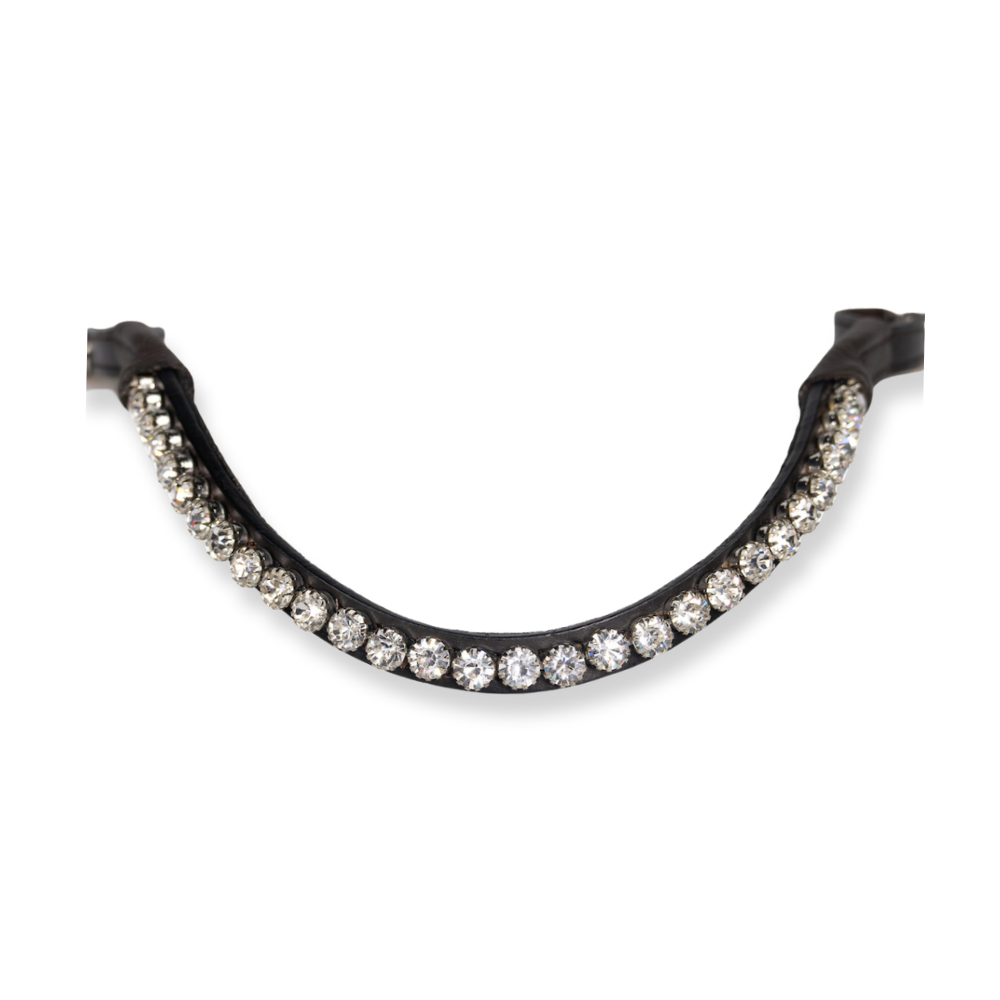 Diamond stud clip-on browband - fetlox