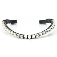 Clip On Browband - Diamond Studs - fetlox