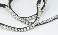 Clip On Browband - Diamond Studs - fetlox