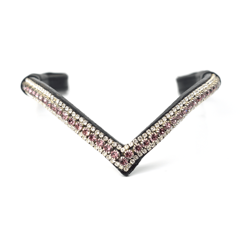 Clip On Browband - Pink Blush - fetlox
