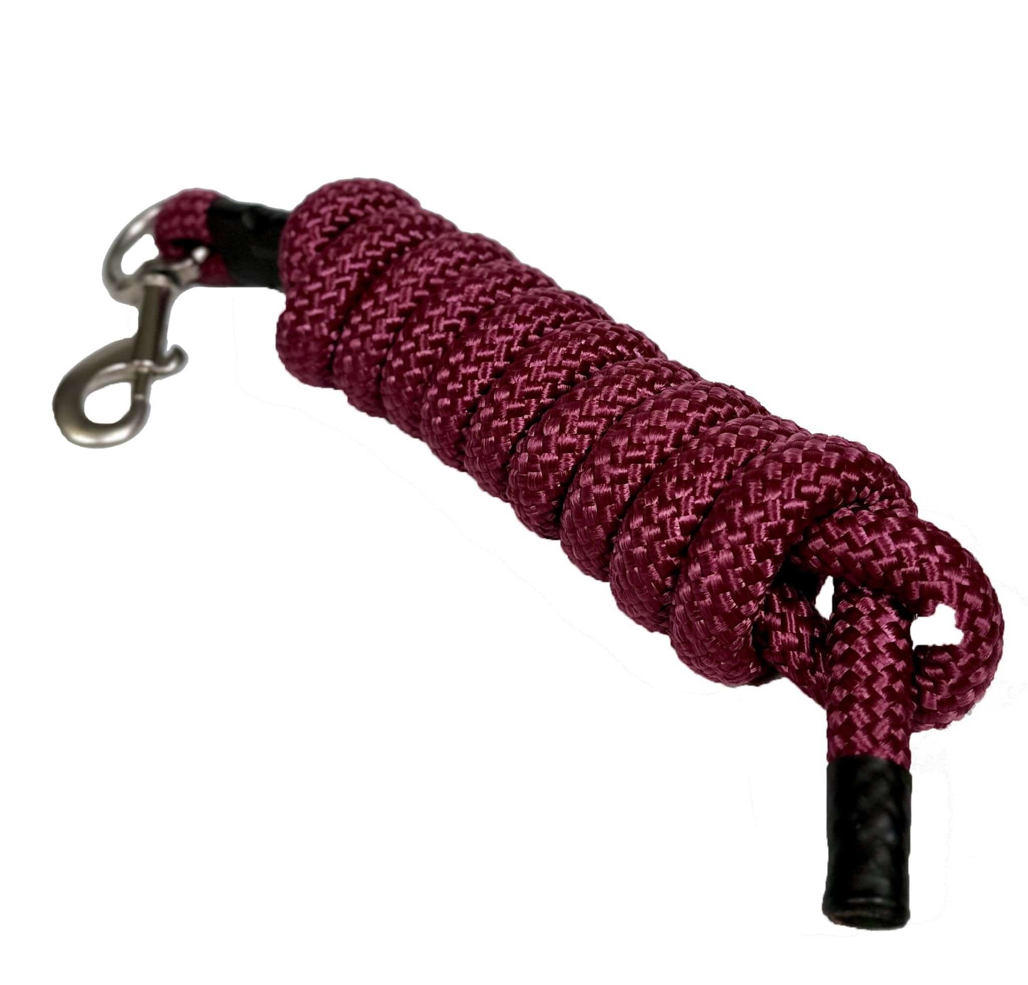 Fetlox Lux Headcollar & Leadrope - Burgundy - fetlox