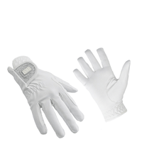 Fetlox Sparkly Riding Gloves in White - fetlox