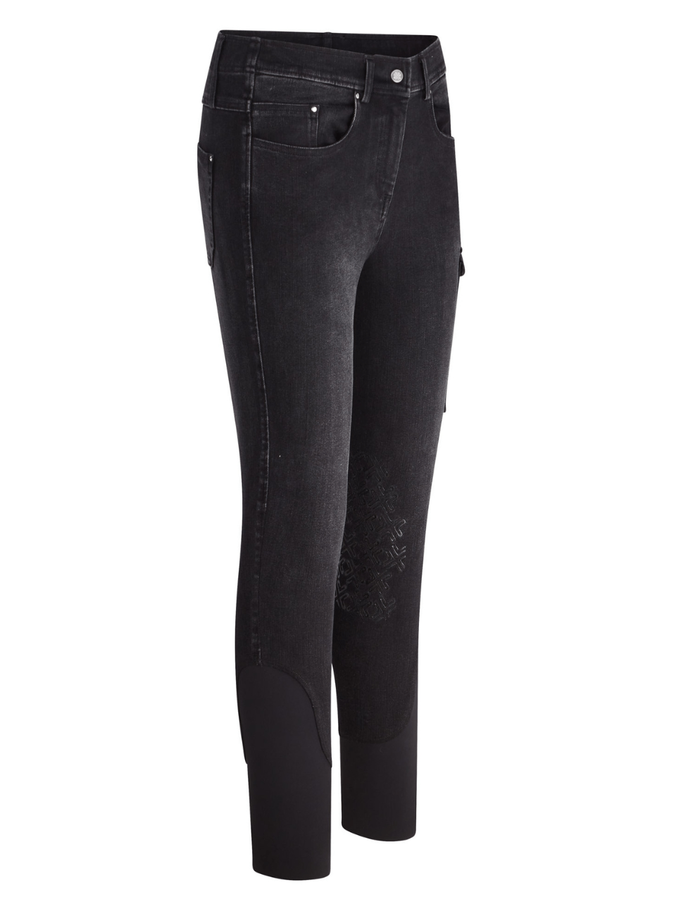 Ladies Denim Breeches - Black - Fetlox