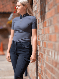 Ladies Denim Breeches - Black - Fetlox