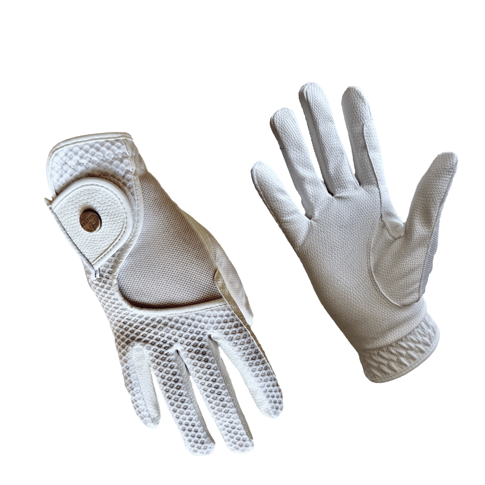 White horse top riding gloves