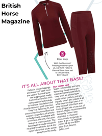 British Riding Magazine tried & tested Supa-soft base layer - fetlox