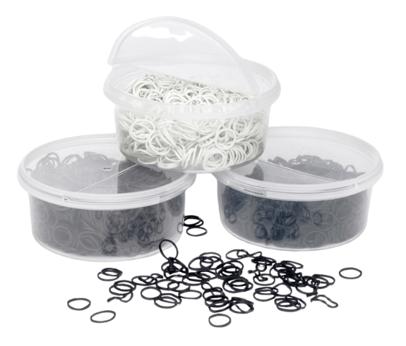 Lincoln Rubber Plaiting Bands - fetlox