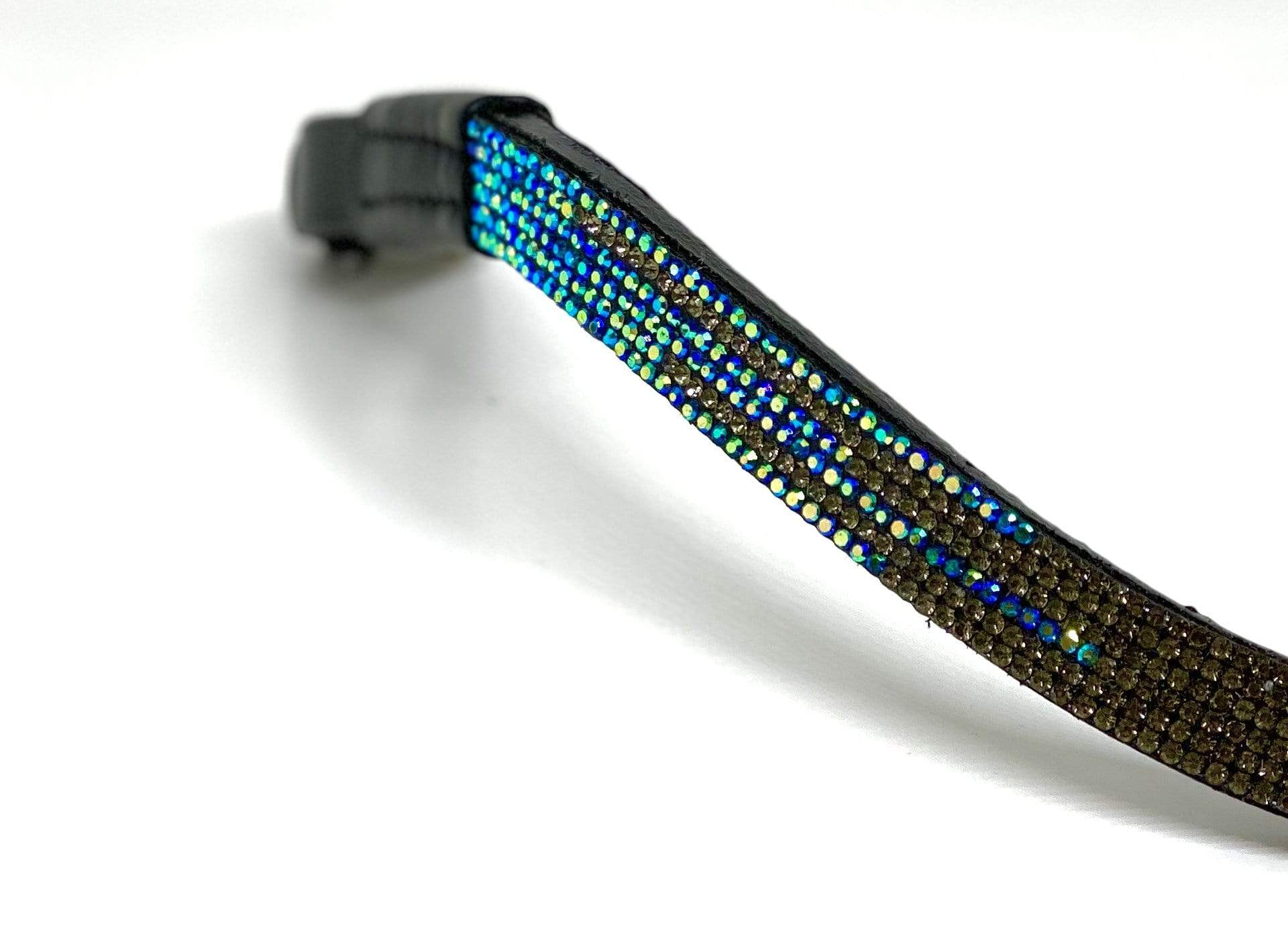 Clip On Browband - Turquoise Wave - fetlox