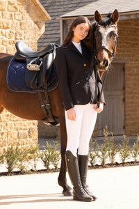 Fetlox Navy Lux Dressage Pad Set - fetlox
