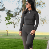 Power Set - Charcoal Power Leggings & Supa-Soft Base Layer set