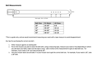 belt measurement chart - fetlox 