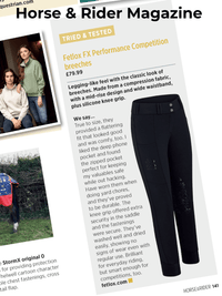 Horse & Rider Magazine - Performance Breeches tried & tested feature - fetlox