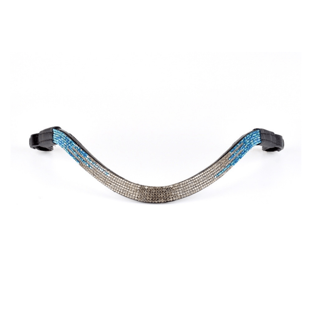 Clip On Browband - Turquoise Wave - fetlox