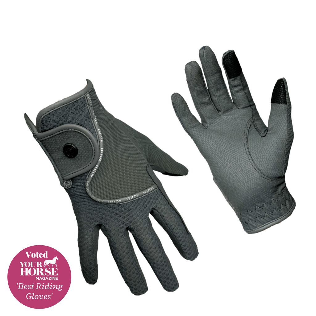 Grey Pro-Lite Riding Glove - Fetlox – Fetlox Ltd