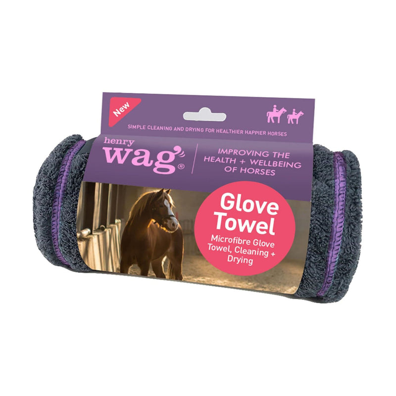 Henry Wag Equine Microfibre Glove Towel - fetlox