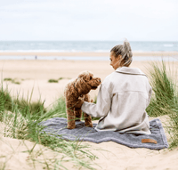 Luxury Washable Herringbone Dog Blanket | Balmoral