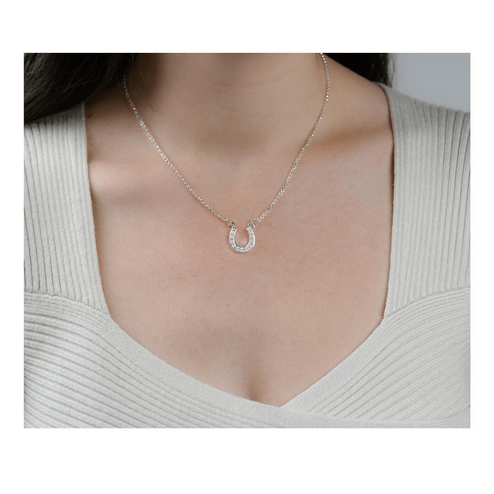 Tiffany silver 2025 horseshoe necklace