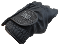 Fetlox Sparkly Riding Gloves in Black - fetlox